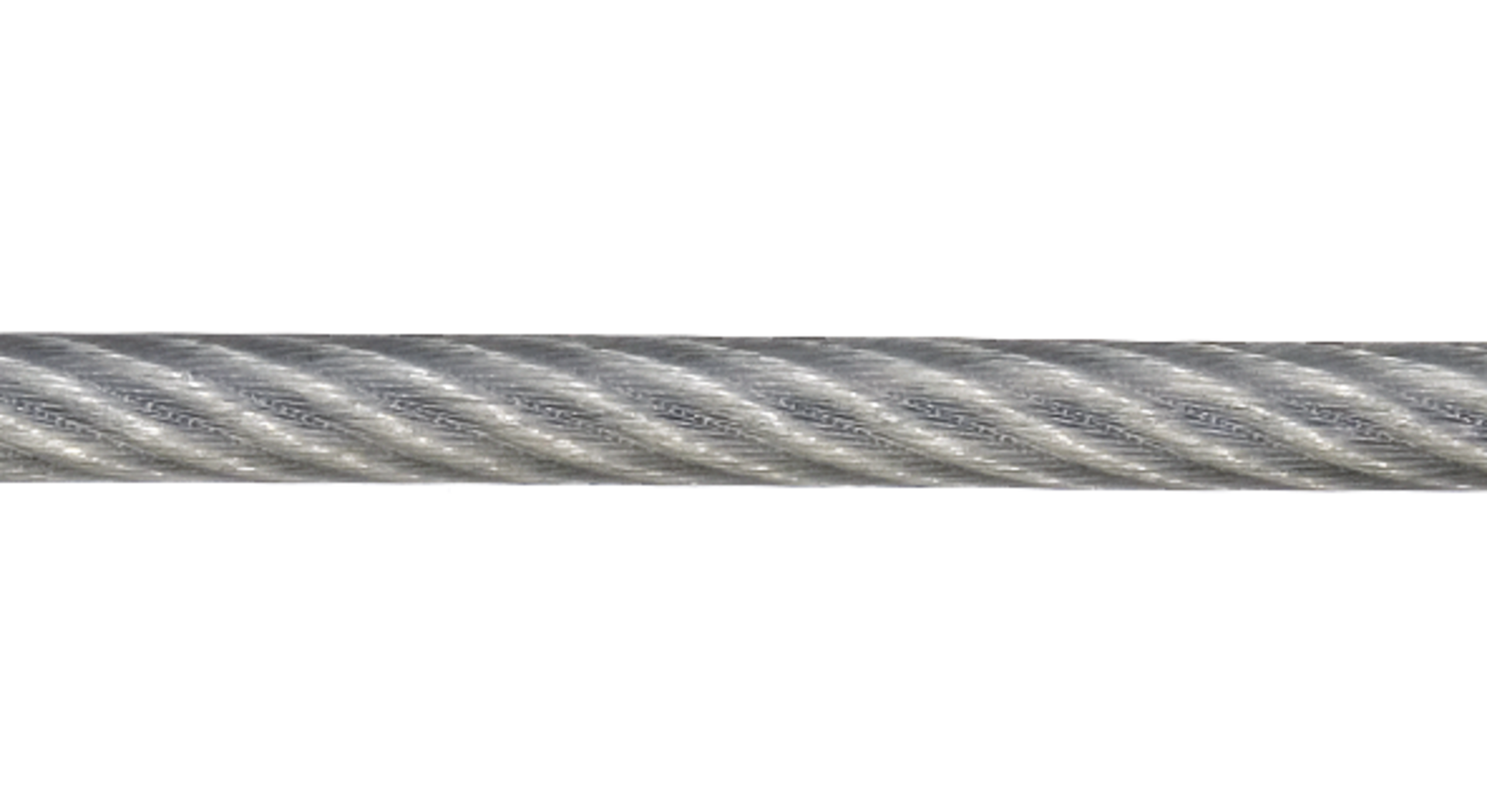 Drahtseile mit Stahlseele, kunststoffummantelt Rollenware