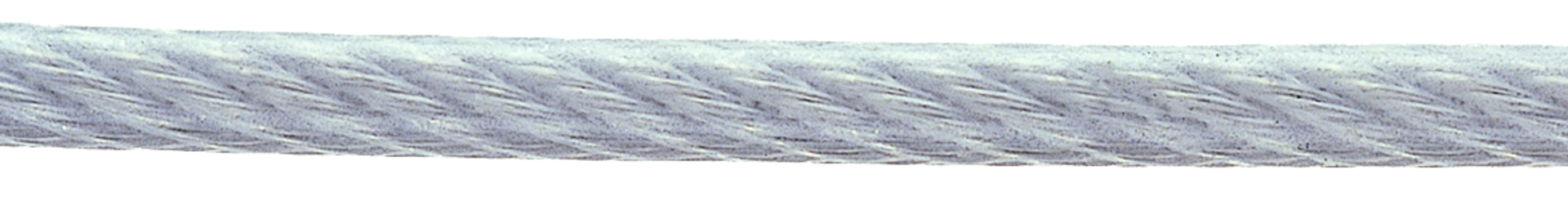 Drahtseile mit Textilfaserseele, kunststoffummantelt Rollenware